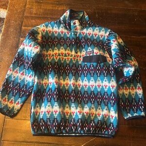 Patagonia Synchilla‎ Snap T Fleece Aztec Blue Red Deep Sea mint Forest xs